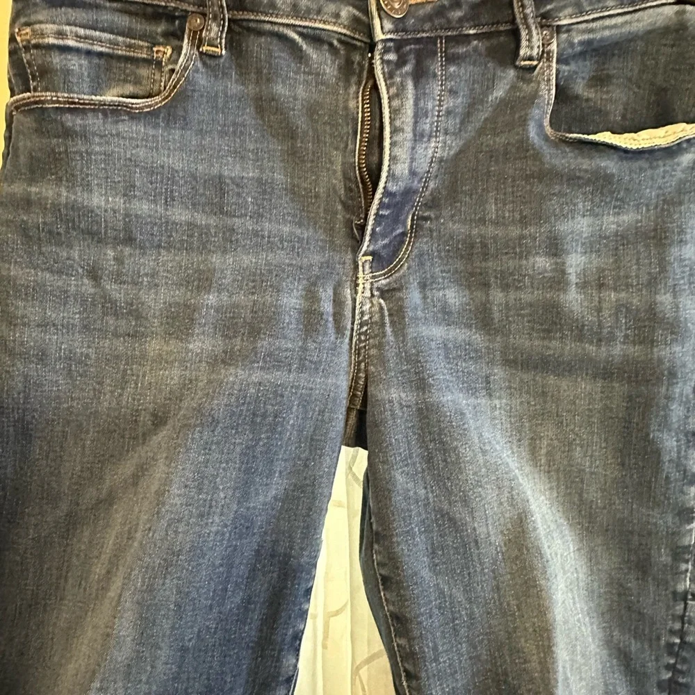 American Eagle Outfitters Dark Blue Skinny Jeans - Picture 2 of 4